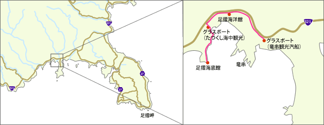 竜串コース地図